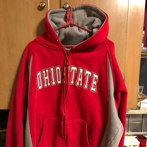 Ohio State Mens  Zip Up Hoodie